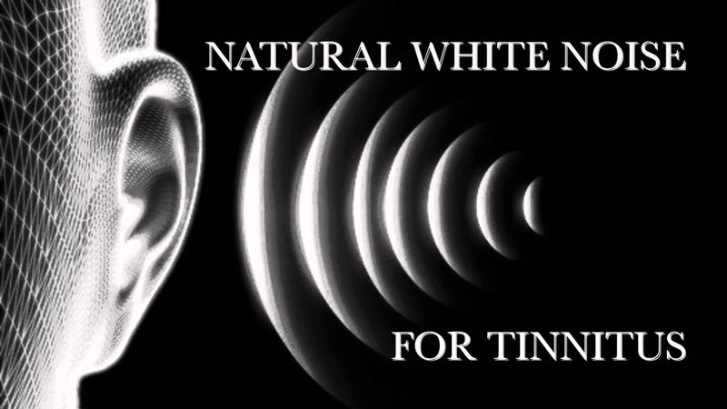 Image of white noise producing beneficial sound waves for tinnitus